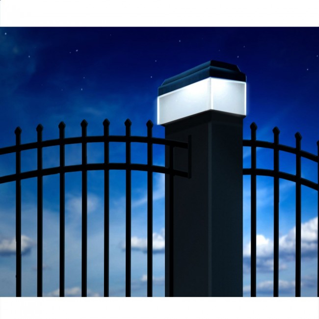 GreenBlue GB128 LED Fence Post Solar Lamp 100*100 with Dusk Sensor GreenBlue GB128 LED Fence Post Solar Lamp 100*100 with Dusk Sensor