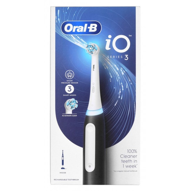 Braun Oral-B iO3 Matt Black electric toothbrush Braun Oral-B iO3 Matt Black electric toothbrush