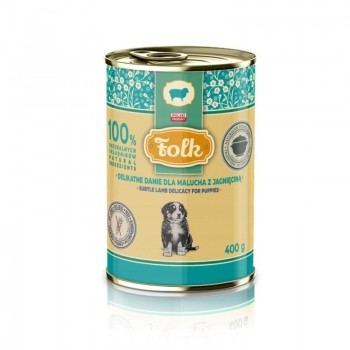 FOLK Delicate meal for puppies with lamb mono - wet dog food - 400g
