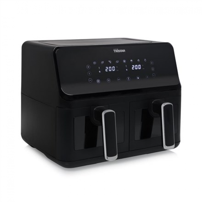 Tristar FR-9040 fryer Double 8 L Stand-alone 2700 W Hot air fryer Black Tristar FR-9040 fryer Double 8 L Stand-alone 2700 W Hot air fryer Black