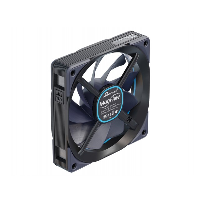 Seasonic MagFlow 1-Fan Kit Computer case 12 cm Black 1 pc(s) Seasonic MagFlow 1-Fan Kit Computer case 12 cm Black 1 pc(s)