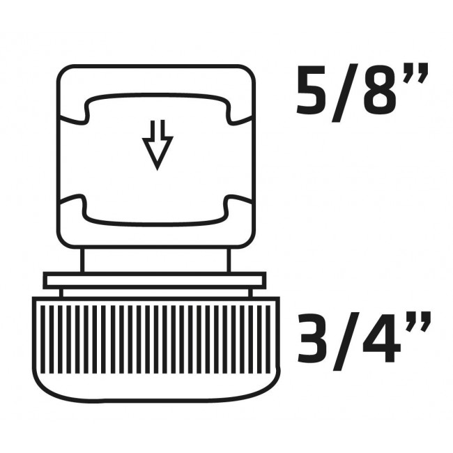 Verto 15G732-30 water hose fitting Plastic 30 pc(s)