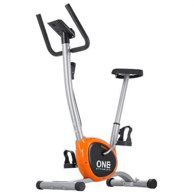 One Fitness mechanical bike RW3011 silver and orange One Fitness mechanical bike RW3011 silver and orange