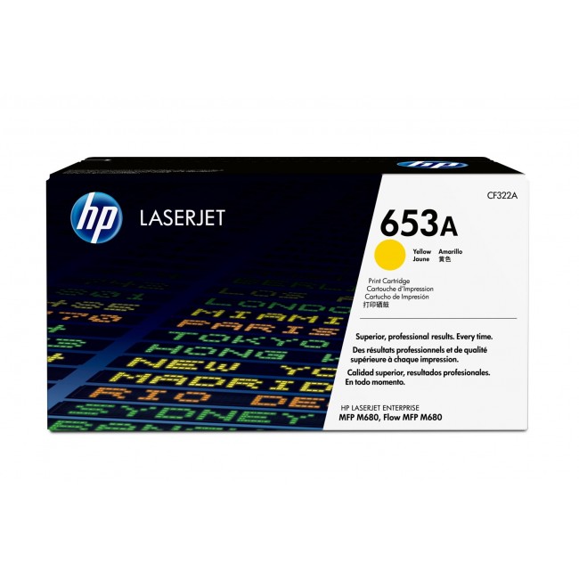 HP 653A Yellow Original LaserJet Toner Cartridge HP 653A Yellow Original LaserJet Toner Cartridge