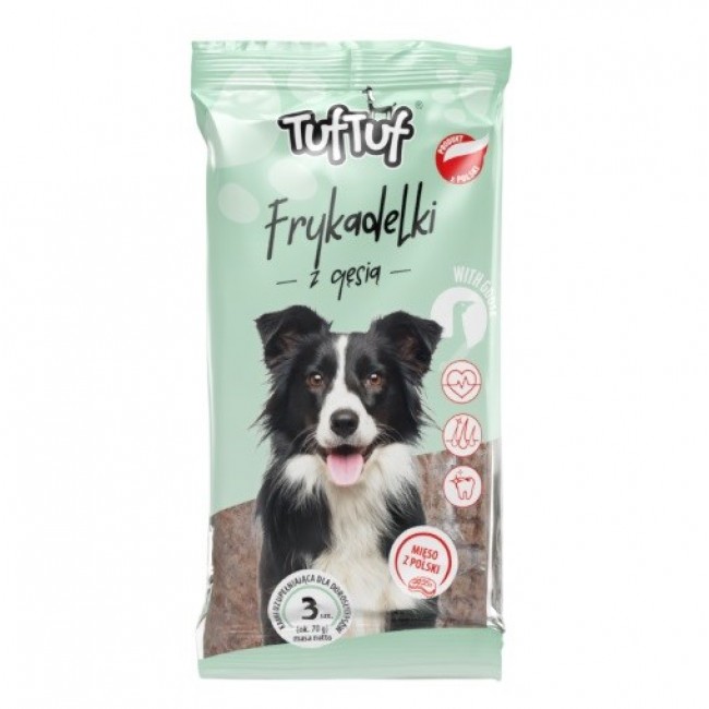 TUF TUF Meaty sticks with goose - dog treat - 70g TUF TUF Meaty sticks with goose - dog treat - 70g