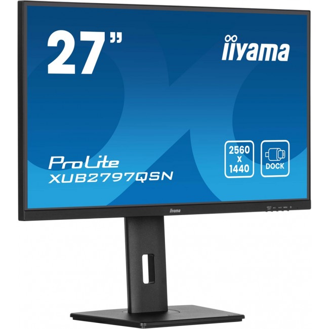iiyama ProLite 27 QHD IPS technology panel with USB-C dock and RJ45 (LAN)