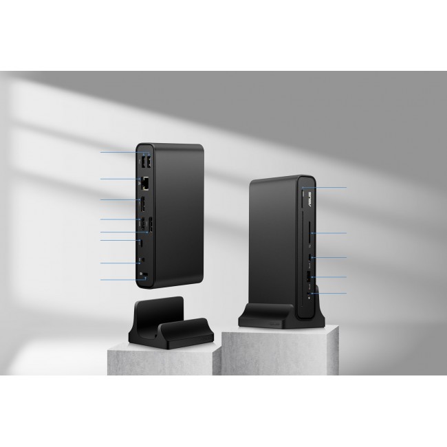 ASUS Triple Display USB-C Dock Duo DC301 Wired Black