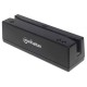 Manhattan USB-A Magnetic Strip Card Reader, Triple Track Reader, Keyboard Wedge Decoder, Cable 1.5m, Black, Three Year Warranty