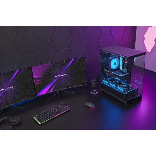 Mars Gaming MCPRISMA computer case Midi Tower Black