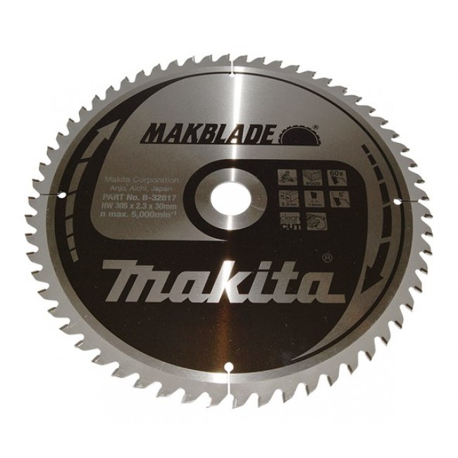 Makita MakBlade circular saw blade 30.5 cm 1 pc(s) Makita MakBlade circular saw blade 30.5 cm 1 pc(s)