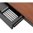 ACTIVEJET desk with electric height adjustment 120x60 ET119S black/walnut