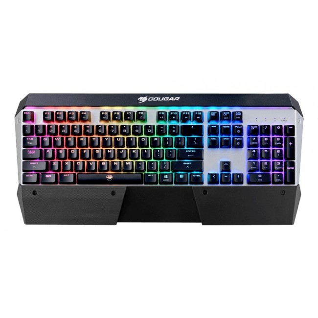 COUGAR CGR-WM4MB-ATR keyboard Gaming USB QWERTZ German Black, Silver