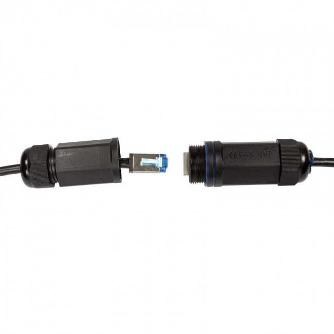 LogiLink CQ7143S networking cable Black 50 m Cat6a S/FTP (S-STP)