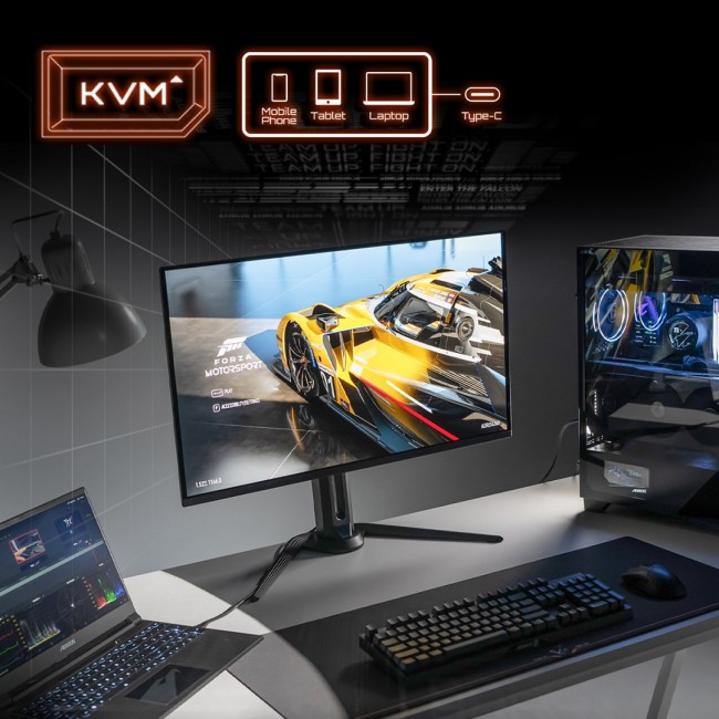 GIGABYTE AORUS FO32U 31.5 UHD Gaming Monitor - 3840 x 2160 (UHD), 165Hz, 0.03ms, 250 cd/m2, FreeSync Premium Pro, DisplayHDR True Black 400, HDMI 2.1, Displayport 1.4