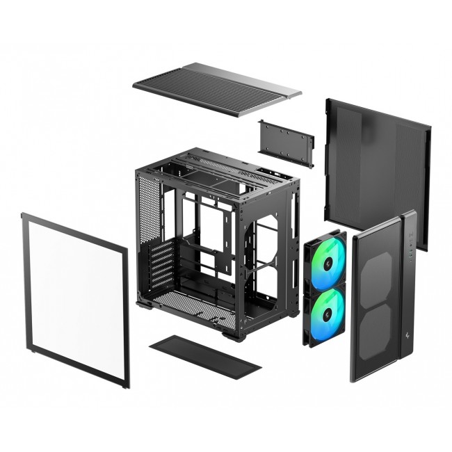 DeepCool CG590 MESH 2F Midi Tower Black