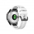 FIXED Silicone Strap for Garmin QuickFit 22mm, white