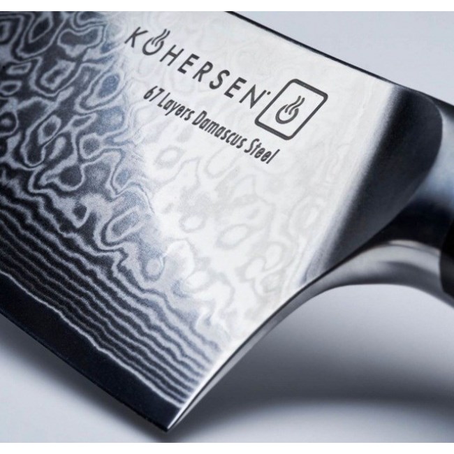 Chef Kohersen Elegance Ebony Wood Chef's knife Damascus steel 21.6 cm Chef Kohersen Elegance Ebony Wood Chef's knife Damascus steel 21.6 cm