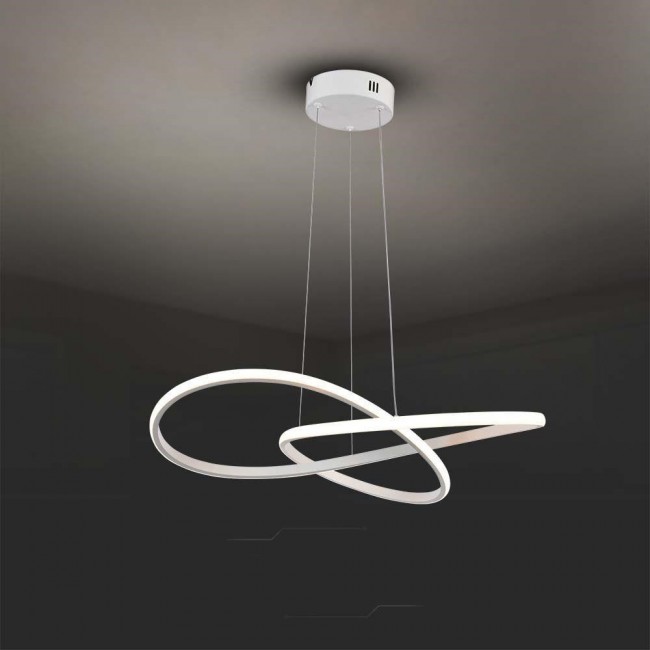 Pendant luminaire V-TAC VT-7799 20W LED IP20 3000K 2540lm (SKU 8013) White Pendant luminaire V-TAC VT-7799 20W LED IP20 3000K 2540lm (SKU 8013) White
