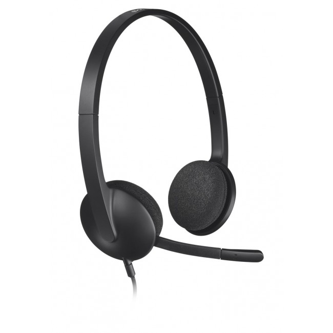 Logitech H340 USB Computer Headset Wired Head-band Office/Call center USB Type-A Black Logitech H340 USB Computer Headset Wired Head-band Office/Call center USB Type-A Black