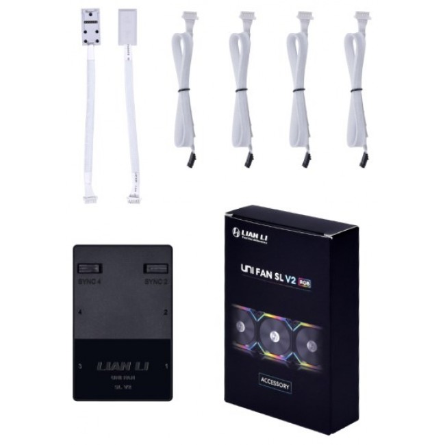 Lian Li UNI HUB SLV2 Controller - white Lian Li UNI HUB SLV2 Controller - white