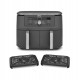 Ninja DZ400EU fryer Double 9.5 L Stand-alone 2470 W Hot air fryer Grey Ninja DZ400EU fryer Double 9.5 L Stand-alone 2470 W Hot air fryer Grey