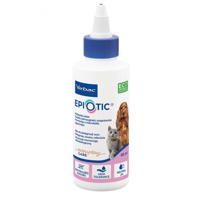 VIRBAC EpiOtic Ear Cleanser - ear care liquid for dogs and cats - 60 ml