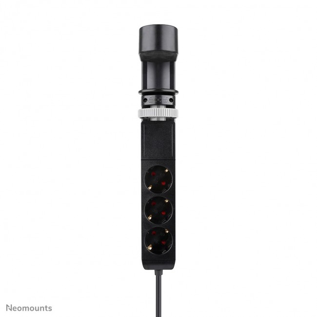 Neomounts DS22-840BL6 Desk socket with clamp and USB-C and USB-A ports - Quick charge
