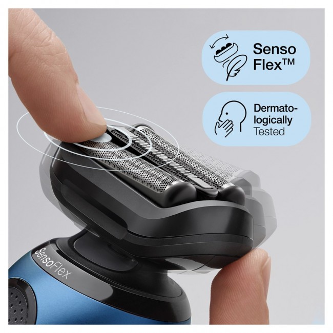 Braun Series 6 61-B1000s Foil shaver Black, Blue Braun Series 6 61-B1000s Foil shaver Black, Blue