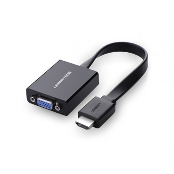 Ugreen 40248 video cable adapter 0.16 m VGA (D-Sub) HDMI + Micro-USB Black