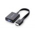 Ugreen 40248 video cable adapter 0.16 m VGA (D-Sub) HDMI + Micro-USB Black