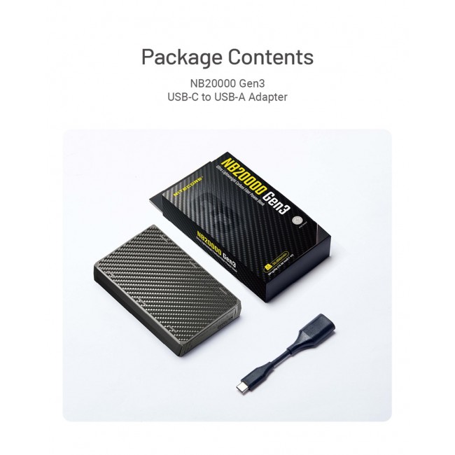 POWER BANK 20000MAH/NB20000 GEN3 NITECORE