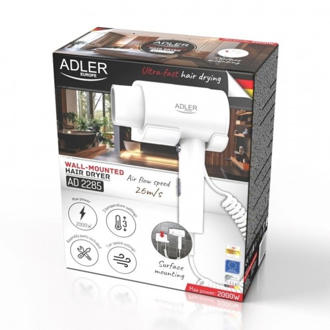 Adler AD 2285w Hotel hair dryer white