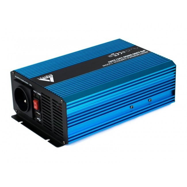 AZO Digital 12 VDC / 230 VAC Converter SINUS IPS-1200S 1200W