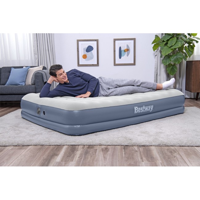 Bestway Tritech Air Mattress Queen with Rechargeable Pump 2.03 m x 1.52 m x 36 cm
