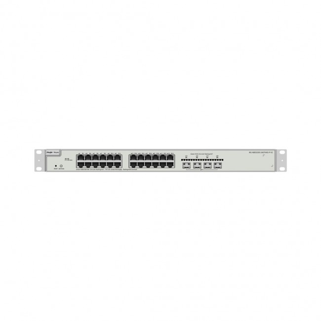 Ruijie Networks RG-NBS5200-24GT4XS-P-V2 network switch Managed L3 Gigabit Ethernet (10/100/1000) Power over Ethernet (PoE) 1U Grey