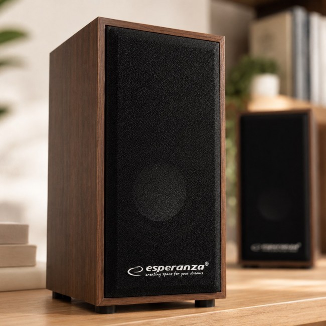 Esperanza 2.0 FOLK speaker set 2.0 channels 6 W Wood