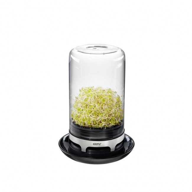 GEFU 18910 jar Acrylonitrile butadiene styrene (ABS), Glass, Silicone, Stainless steel Black