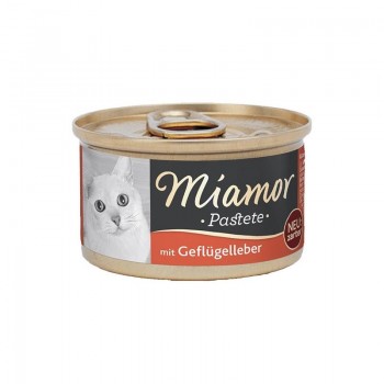 MIAMOR Meat p t with poultry and liver - cat treats - 85g