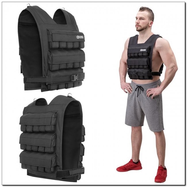 HMS Fitness KTO30 weighted vest Steel Black HMS Fitness KTO30 weighted vest Steel Black