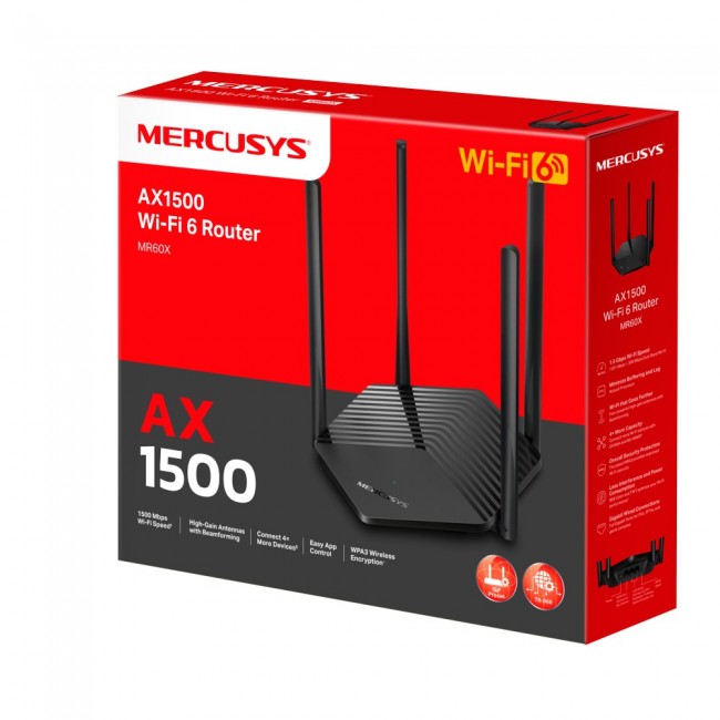 Mercusys AX1800 Dual-Band WiFi 6 Router Mercusys AX1800 Dual-Band WiFi 6 Router
