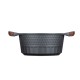 Resto Kitchenware Capella 2.6 L Round Black, Wood