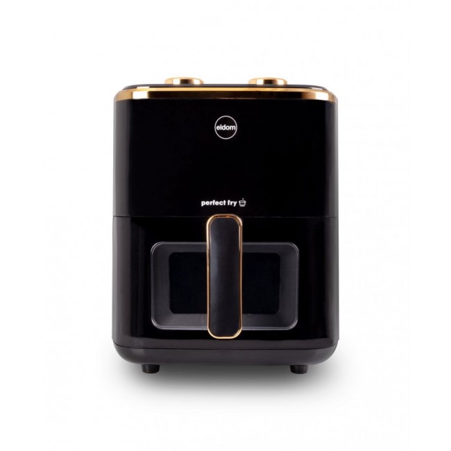 ELDOM FRITTA fat-free fryer capacity 5.0 l adjustable temp. clock 1500 W Single 5 L Stand-alone Hot air fryer Black