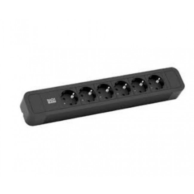 Bachmann Primo 2 power extension 2 m 6 AC outlet(s) Black Bachmann Primo 2 power extension 2 m 6 AC outlet(s) Black