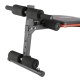 HMS Fitness L1110 Adjustable weight training bench Adjustable seat Home Black