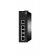 LevelOne Hilbert 5-Port Industrial Gigabit PoE Smart Lite Switch, 4 PoE Outputs, 802.3at/af PoE