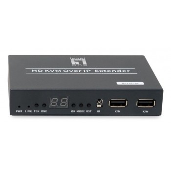 LevelOne HVE-6701R AV extender AV receiver Black