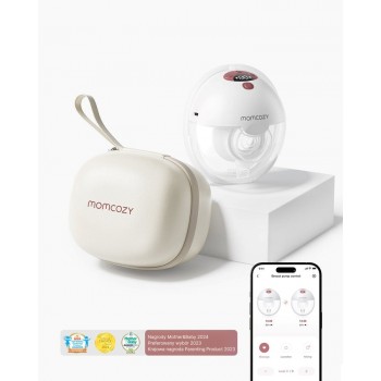 Momcozy M5 Breast pump with app control Single set Red