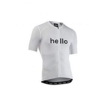 Koszulka rowerowa NORTHWAVE Blade Hello Goodbye Jersey S/s bia a - L