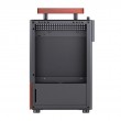 Jonsbo T6 PC Case, Mini-Tower, Mini-ITX, Tempered Glass, Wood, black