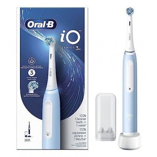 Oral-B Braun iO Series 3N Adult Vibrating toothbrush Light Blue, White
